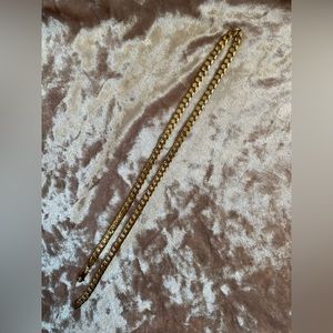 10K Solid Gold Square Curb Chain